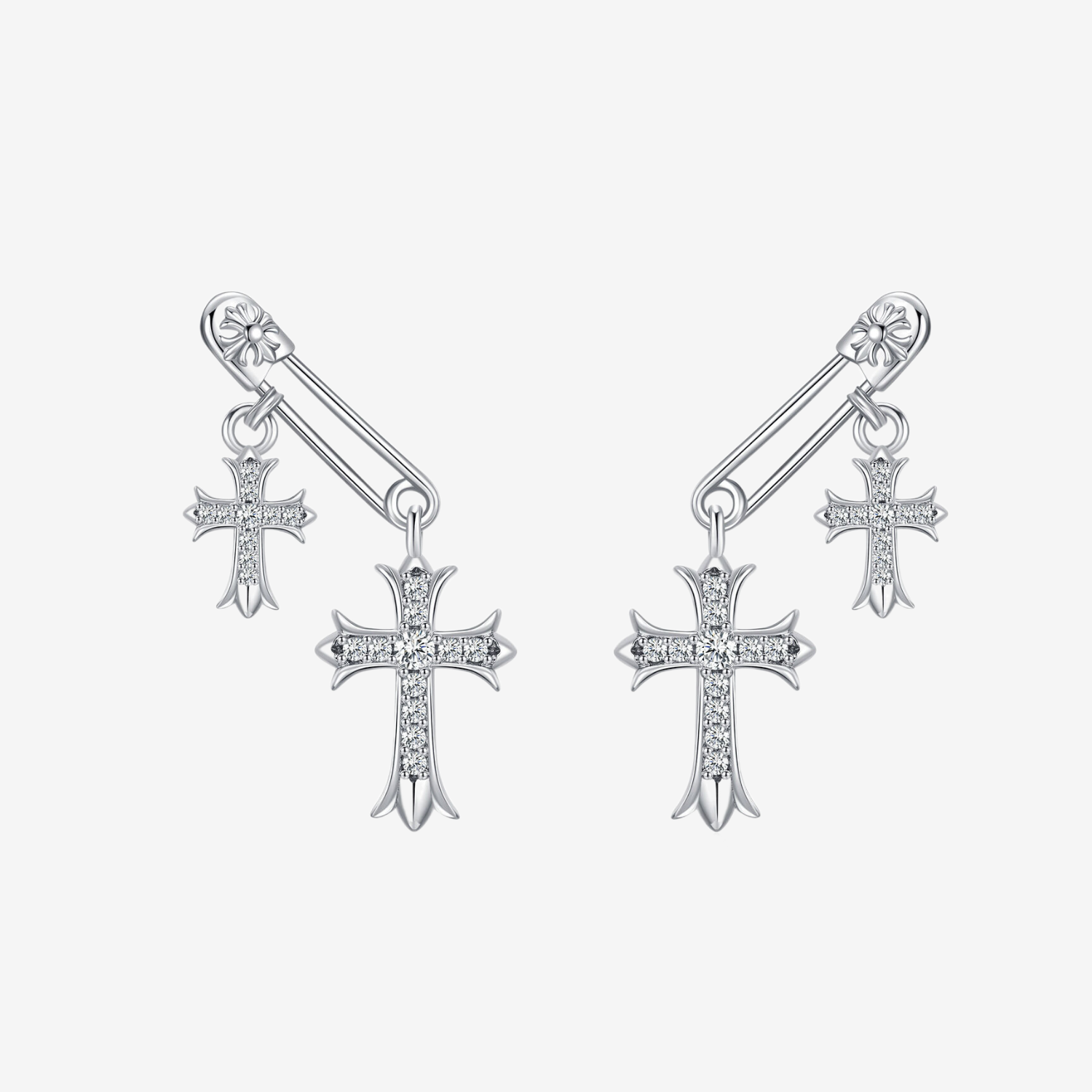 Double Cross Earrings